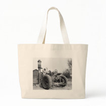 Vintage Gas Pump on the Farm, 1940s Bag