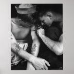 Vintage gay interest hunk sailors with tattoos posters