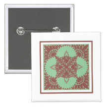 Vintage Geometrics in Red Buttons