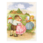 Vintage Georgie Porgie Mother Goose Nursery Rhyme Postcards