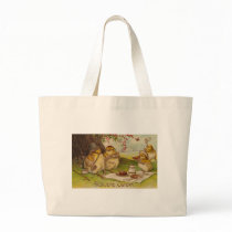 Vintage German Easter Card Tote Bags