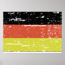 Vintage German Flag Poster