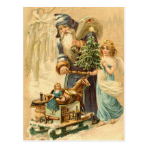 Vintage German Santa Postcard