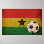 Vintage Ghana Football Print