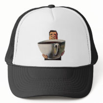 Vintage Giant Cup of Coffee Mesh Hats