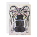 Vintage Giant  Octopus invitations