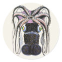 Vintage Giant  Octopus stickers