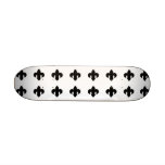 Vintage Gifts for Girls : Black Fleur de Lis Skate Decks