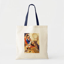 Vintage Gil Elvgren Cruise Ship Pinup Girl Bag
