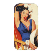 Vintage Gil Elvgren Cruise Ship Pinup Girl iPhone 4 Cases