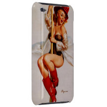 Vintage Gil Elvgren Firefighter Pin Up Girl iPod Touch Cover