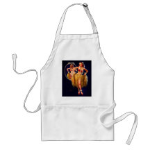 Vintage Gil Elvgren Hula Hawaiian Pin UP Girl Apron