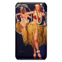 Vintage Gil Elvgren Hula Hawaiian Pin UP Girl iPod Touch Covers