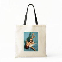 Vintage Gil Elvgren Pin UP Girl on The Phone Tote Bag