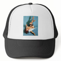 Vintage Gil Elvgren Pin UP Girl on The Phone Mesh Hat