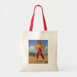 Vintage Gil Elvgren Ranch Western Pin up girl Canvas Bag