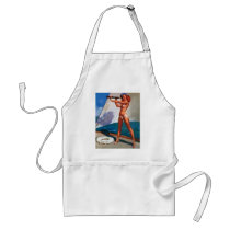 Vintage Gil Elvgren Sail Boat Sailing Pin UP Girl Aprons