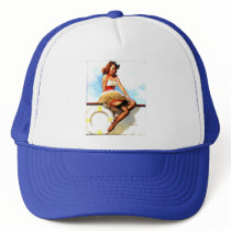 Vintage Gil Elvgren Sailor Nautical Pin up Girl
