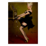 Vintage Gil Elvgren Slot Machine Pinup Girl Greeting Cards