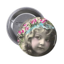 Vintage Girl Buttons