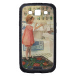 Vintage Girl, Child Doing Laundry Hanging Clothes Samsung Galaxy S3 Covers