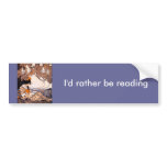 Vintage Girl Reading Under a Tree bumper stickers