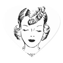 VIntage Girl Stickers