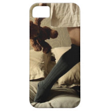 Vintage Girl, Teddy Bear Case iPhone 5 Cover