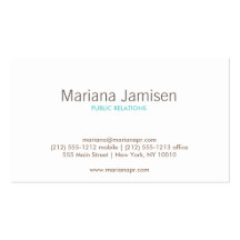 VINTAGE GLAM PEACOCK (Brown/Aqua) Business Card