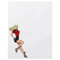 Vintage Glamour Blonde Blombshell Girl Next Door Full Colour Flyer