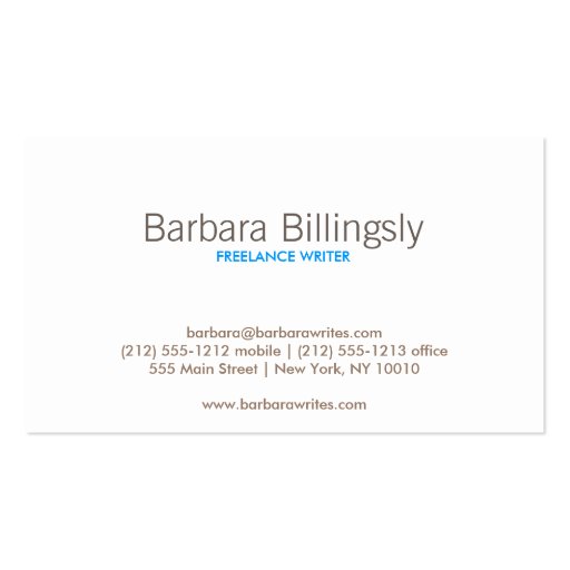 VINTAGE GLAMOUR Business Card