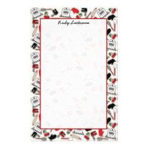 Vintage Glamour Kitchen Personalized Stationery