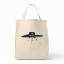 Vintage Glamour Woman Canvas Bag