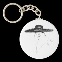 Vintage Glamour Woman keychains
