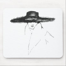 Vintage Glamour Woman mousepads
