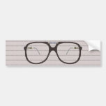 vintage glasses bumper sticker