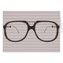 vintage glasses card