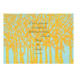 Vintage Gold Trees Wedding Invitation