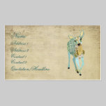 Vintage Golden Dearest Deer Business Card/Tags business cards