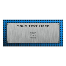 Vintage Golfer; Metal-look Custom Rack Cards