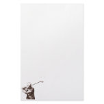 Vintage Golfer Stationery Design