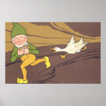 Vintage Goose that Laid the Golden Egg Aesop Fable