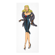 Vintage Gorgeous Glamour Girl Retro Blonde Pinup Personalized Invite