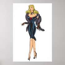 Vintage Gorgeous Glamour Girl Retro Blonde Pinup Posters