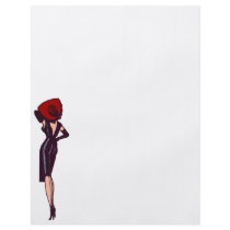 Vintage Gorgeous Glamour Girl Retro Pinup Personalized Flyer