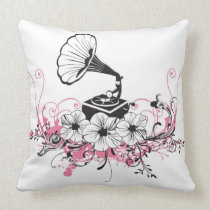 Vintage Gramophone American MoJo Pillow pillows