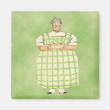 Vintage Grandmother Cook Kitchen Magnet