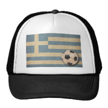 Vintage Greece Football Mesh Hats