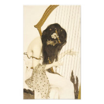 Vintage Greek Harpist Photo Print