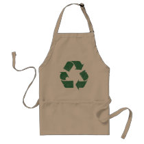 Vintage Green Recycle Sign Apron